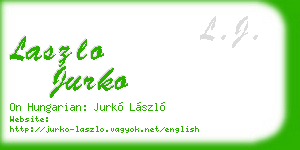 laszlo jurko business card